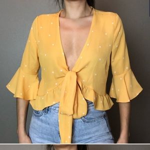 Yellow blouse